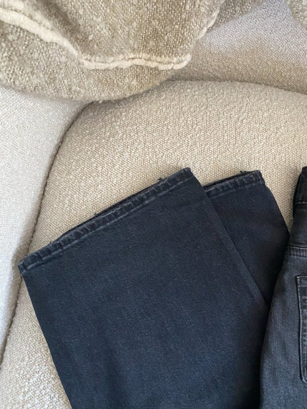 PAIGE NWT | 30" Sasha High-Rise Wide Leg Jean in Viper Black Distressed - Picture 12 of 16